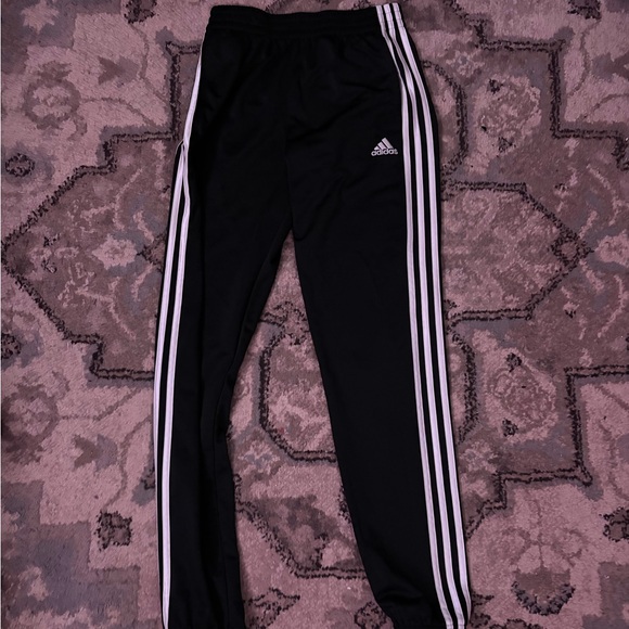 adidas Other - adidas Black Joggers with White Side Stripes